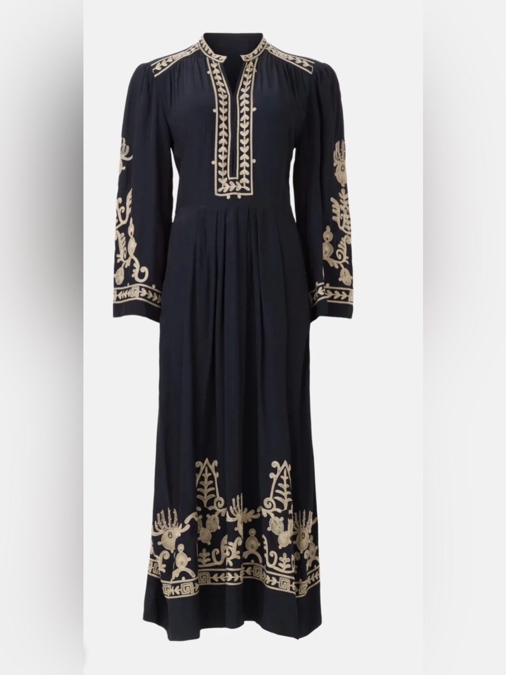 Isabel Marant Etoile Feliana Dress
Embroidered Black Maxi with Cream Accent Sz 6 - Picture 11 of 17